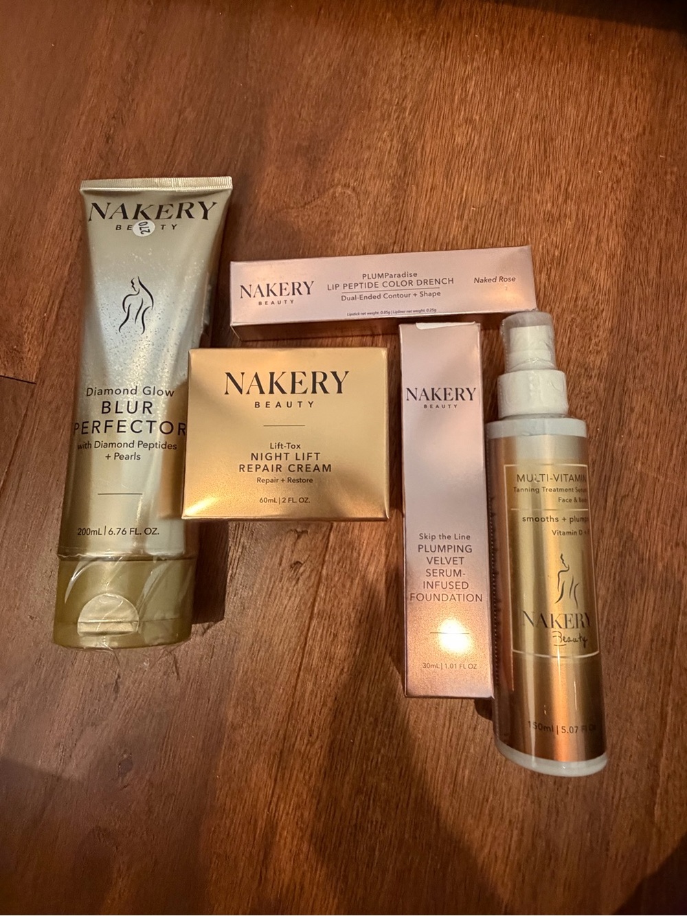 NAKERY Beauty Gold Skincare & Lip Set